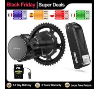 Bafang 48V 750W BBS02B BBS02 moteur d'entraînement central 8Fun moteur vélo électrique Kit de Conversion Ebike avec batterie au Lithium 48V20AH 52V20AH 750W 48V20Ah Voltzx Battery