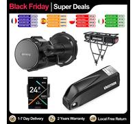 BAFANG 48V batterie 750W 500W 250W moteur d'entraînement central Conversion de vélo électrique BBS02 BBSHD avec Kit Dlsplay, moteur de vélo électrique 68-73M 36V350W + 44T + 13Ah Battery