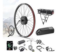BAFANG 48V G020-5OOW G0900-75OW Kit de Conversion pour vélo électrique - 26" 27.5" 28" 29" 700C 48V Moteur hub Arrière & Avant sans balais avec Batterie pour vélo, Affichage LCD et capteur Pas