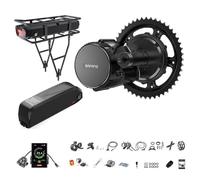 BAFANG 750W 1000W 250W 350W 500W Moteur Central avec Batterie et Affichage LCD optionnels, Kit de Conversion électrique BBS01B BBS02B BBS-HD, Kit de vélo électrique à Moteur Central