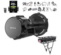 BAFANG 750W 48V BBS02B Moteur Central - Kit de Conversion de vélo électrique avec DPC010 Affichage et 48V18,2Ah Rear Rack Batterie pour Les Boîtiers de Pédalier de 68-73mm, Mid Conversion Kit 8fun