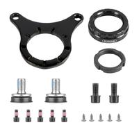Bafang BBS0102 Kit de montage de moteur central pour vélo électrique Vis et adaptateurs en acier inoxydable Noir