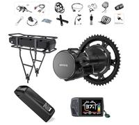 BAFANG BBS02B 36V 500W Kit de Conversion pour Vélo Électrique avec 20Ah Batterie et EKD01 Afficheur, Moteur Central G340 pour Vélos de Montagne avec Boîtier de Pédalier BB68mm