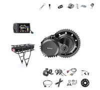 BAFANG Kit Conversion Velo Electrique BBS-HD - Kit Moteur Central 48V 1000W avec Plateau 46T, Ecran EKD01 & 48V 18,2Ah Batterie Porte-Bagages pour Boîtier Pédalier 68-73mm, Kit Conversion Electrique