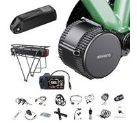 BAFANG Kit Moteur Pedalier 36V 48V 52V, Mid Drive Motor BBS01B 250W 350W, BBS02B 500W 750W, BBS-HD 1000W Optionnel, Ebike Conversion Kit avec Batterie et Accessoires Personnalisés