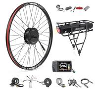 BAFANG Kit Moteur Roue Avant 500W 48V Kit de Conversion de Vélo Électrique avec Batterie et écran en Option Largeur d'installation:100mm, G020 Front Hub Motor Kit 20" 26" 28" 29" 700C
