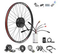 BAFANG Kit Moteur Roue Avant 500W 48V Kit de Conversion de Velo Electrique Largeur d'installation:100mm, G020 Brushless Geared Front Hub Motor Kit 26" avec Écran DZ40