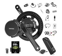 BAFANG Moteur 36V 250W pour BB68-73mm Kit de Conversion Vélo Électrique BBS01B avec l'Écran Multilingue DPC010 pour Vélos de Montagne, Kit DIY de Vélo Électrique