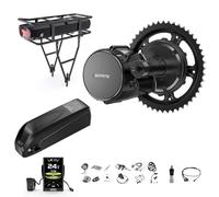 BAFANG Moteur Central avec Batterie et Affichage LCD optionnels, Kit de Conversion électrique 36V 48V 250W BBS01 BBS02 BBS-HD, Kit de vélo électrique à Moteur Central pour VTT & Vélo de Ville