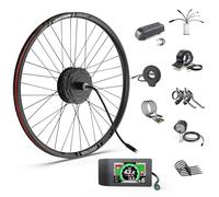 Bafang Moteur Roue Arriere 48V 500W Kit Conversion Velo Electrique 26" avec Largeur de Montage:135-142mm, Brushless Geared Hub Motor de la Version Cassette avec Écran LCD 500C