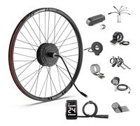BAFANG Moteur Roue Arriere 48V 500W Kit Conversion Velo Electrique 27,5" avec Largeur de Montage:135-142mm, G020 Brushless Geared Hub Motor de la Version Cassette avec Écran LCD DZ40