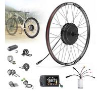 BAFANG Moteur Roue Arriere 48V 750W Kit Conversion Velo Electrique 26" avec Largeur de Montage:138-142mm, Brushless Geared Hub Motor de la Version Cassette avec Écran LCD EKD01