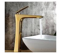 BAFEIYA Bassin Robinet Bain Eau Bassin mitigeur Robinet Robinet Robinet Robinet Chaud Chaud Noir/Blanc Curseur Curseur Serre-toise Eau Grue mitigeur Or(Gold)