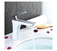 BAFEIYA Bassin Robinet Bain Eau Bassin mitigeur Robinet Robinet Robinet Robinet Chaud Chaud Noir/Blanc Curseur Curseur Serre-toise Eau Grue mitigeur Or(Short and White)