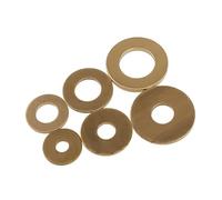 BAFEIYA Joint torique Joint en Laiton Massif M3 M4 M5 M6 M8 M10 M12 M14 M16 M22 M24 GB97 rondelle Plate en cuivre Joint torique épaisseur 0,5/0,8/1/1,2-4 mm(M5x20x1.5(10pcs))(M12x20x1(10pcs))