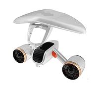 BAFEIYA Scooter sous-Marin Scooter de mer sous-Marin 4.3Mph Double Moteur 40M Scooter de plongée 60 Minutes équipement de plongée for Piscine(Blanc)