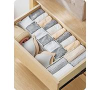 Baffect Lot de 4 séparateurs de tiroirs, séparateurs d'organisateurs de tiroirs Extensibles 55-32,6 cm, organisateurs Multi-tiroirs pour Commode de Bureau de Chambre à Coucher de Salle de Bains