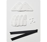 Baffect Recharge de nettoyant pour vitres magnétiques réglables, 10 Garnitures de Rechange et Lames Recharge de Rechange pour nettoyant pour vitres réglables 4-30mm