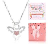 Bafiwu Cadeau de rentrée des classes pour fille - Collier licorne - Remplissage de sac d'école - Cadeau pour écolier 2025 - Avec cartes de vœux - Boîte cadeau, taille unique, Plastique, Pas de gemme