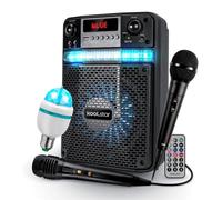 bafle karaoké enfant led ado party 400w batterie koolstar - 2 micros - application smartphone usb/bluetooth/radio fm