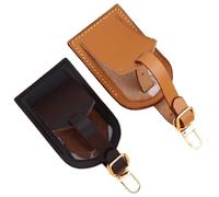 Bafnsiji 2 étiquettes de Bagage, étiquette de Bagage en Cuir avec Carte d'identité, Protection de la Vie privée, étiquettes pour Sacs, Essentiels de Voyage, Cuir pour valises, Accessoires de Voyage