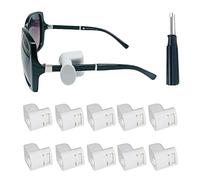 Bafnsiji Étiquette antivol pour Lunettes, étiquette de sécurité d'aimant, étiquette antivol de Lunettes avec détacheur pour centres commerciaux, Magasin Optique, acoustomagnetic 58KHZ, 10pcs