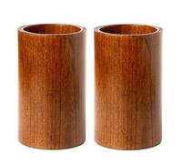 Bafnsiji Porte-ustensiles en Bois pour Le Plan de Travail de la Cuisine, Grand Porte-ustensiles, Bocal de Rangement en Bois de jujube Sauvage, Ensemble d'organisateurs d'ustensiles de Cuisine