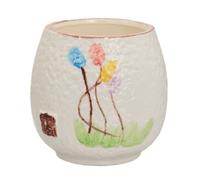 Bafnsiji Pot en céramique Peint à la Main - Planteur Artisanal émaillé pour succulentes