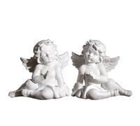 Bafnsiji Statue de Jardin en résine de chérubin, Figurines d'anges chérubins pour la décoration intérieure et extérieure, Sculpture de Jardin de chérubin pour la Maison