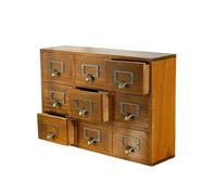 Bafnsiji Unités de Tiroir de Rangement en Bois, Coffre Avec 9/16 Tiroirs, Mini-Commode, Boîte à Bijoux, Espace de Stockage Vintage, A38cm