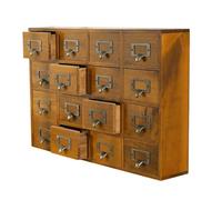 Bafnsiji Unités de Tiroir de Rangement en Bois, Coffre Avec 9/16 Tiroirs, Mini-Commode, Boîte à Bijoux, Espace de Stockage Vintage, A50cm