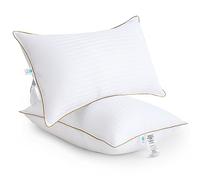 Bafode Lot de 2 oreillers de lit de Taille Standard, Oreiller rafraîchissant en Duvet Doux pour Les Personnes Dormant sur Le côté, Le Dos ou Le Ventre
