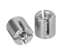 BAFOVY 10 Emballages de Câbles de Câble de de, 0,1 Pouce Clamp/Holder de de Fil, Ajustement, Pince en Treillis à Corde Métallique en Acier Inoxydable pour Balustrade de, Pince de Transversal, de