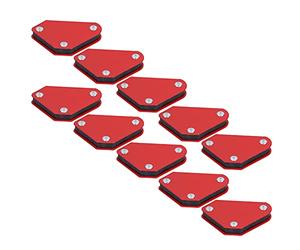 BAFOVY 10 Pièces Ensemble d'aimants de Soudage Support d'aimant de Soudage en Alliage 45 90 135 Degrés Outils de Multi-angles pour le Positionnement de l'assemblage de Soudeur 'atelier