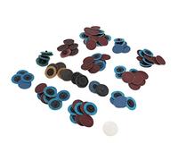 BAFOVY 101 Pièces Ensemble de Disques de Ponçage Kit de Disques de Ponçage en Nylon avec à Lamelles en Corindon d'alumine et de pour le Polissage du Bois, élimination des Bavures, Finition de Surface