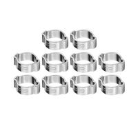 BAFOVY 10pcs en Zinc plaqué de Fer galvanisé à Deux Oreilles de Tuyau D'oreille Clip de Tuyau de Flexible de Tuyau de Serrage 5-23 Mm avec Outil de Pince Spécial pour Tube de Tuyau à (11-13 mm)