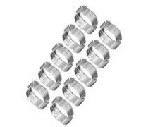 BAFOVY 10pcs en Zinc plaqué de Fer galvanisé à Deux Oreilles de Tuyau D'oreille Clip de Tuyau de Flexible de Tuyau de Serrage 5-23 Mm avec Outil de Pince Spécial pour Tube de Tuyau à (13-15 mm)
