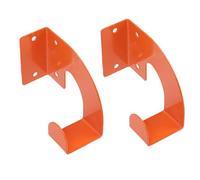 BAFOVY 2 Pack Heavy Duty Steel Wall Mounted Chainsaw Rack Chainsaw Holder Hanger with Powder Coated Finish for Garage Shed Workshop Tool Storage