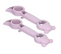 BAFOVY 2 Pièces Ouvre-bouteille Manuel Ouvre-boîte PP et Acier Inoxydable 304 8,3 Pouces 4 en 1 -bouchon Portable pour Cuisine Bar Pique-nique Voyage Usage Domestique (PURPLE)