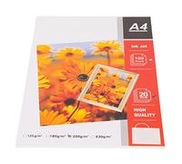 BAFOVY 20Pcs Papier Photo Mat, 8,3x11,7in Papier Imprimante Durable avec Finition Brillante, pour Production de Documents Impression à Domicile Impression de Photos