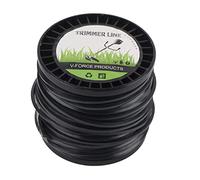 BAFOVY 3.3 Mm Fil de carré, Fil de à Haute efficacité et Faible Bruit en Nylon Noir avec Réduction de Bruit de 50% pour la Plupart des Tondeuses et Débroussailleuses (50M)