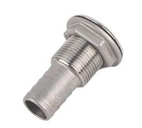 BAFOVY 316 en Acier Inoxydable à la Coque du Tuyau d'adaptation Barb, Passe Coque 3/4, Passe Coque 3/4