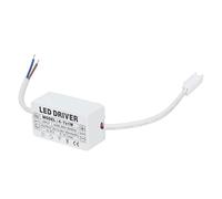 BAFOVY 4-7X1W LED Driver Adaptateur, Courant Constant Sortie 300mA, AC85-265V vers DC12-26V. Portable et Silencieux pour DIY Connexion de 4-7 Perles de Lampe 1W. Câble Premium,