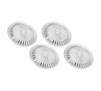 BAFOVY 4 Pièces Enjoliveurs de Roue de 15 Pouces, Remplacement Universel pour 500 V40 Seat 208, avec Matériau ABS pour Roues en Acier de 15 Pouces