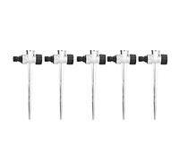 BAFOVY 5pcs Sprinkler Pike, Base de Connecteur pour la Cour, Eau en Métal en Alliage Zinc d'eau à Travers, Tête d'impact, Buse de Couverture Réglable Robuste, 1/2 Pouce de Filetage Femelle Externe
