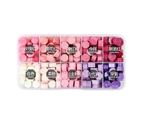 BAFOVY 600 Pièces Perles de Cire à Cacheter Ensemble de Cire à Cacheter avec Boîte de Rangement pour Tampon à de, Perles de Couleurs Mélangées, Compartiments Organisés, pour Cartes Enveloppes (Rose