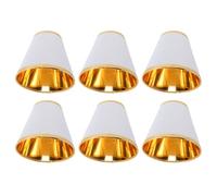 BAFOVY Abat-jour en Tissu, Lot de 6 Abat-jour Modernes et élégants avec un Tissu Lisse et Durable et une Diffusion Uniforme de la Lumière pour Lampes de Table, Chambre, Couloir, L