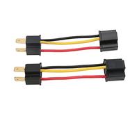 BAFOVY Adaptateur de Faisceau de Câblage de Phare en Plastique, Convertisseur de Prise de Phare H4, Paquet de 2 Prises Femelles H4 Standard Plug and Play pour Remplacement de H4656 H5054 H6052