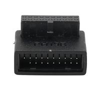 BAFOVY Adaptateur de Panneau Avant USB, Matériau ABS, Coude à 90 Degrés USB3.0, Adaptateur d'en-tête 19 Broches à 20 Broches pour Cartes Mères PC (B)