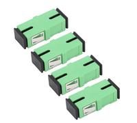 BAFOVY Adaptateur Fibre Optique à Connexion Physique Coudée SC, Matériau PTB, Faible Perte d'insertion, Perte de Retour élevée, pour Systèmes Optiques et Télévision par Câble